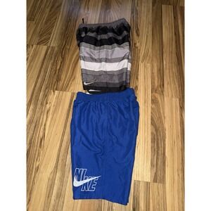Nike Swim Trunk Boys L Large Youth 14/16 Lot Shorts Lined